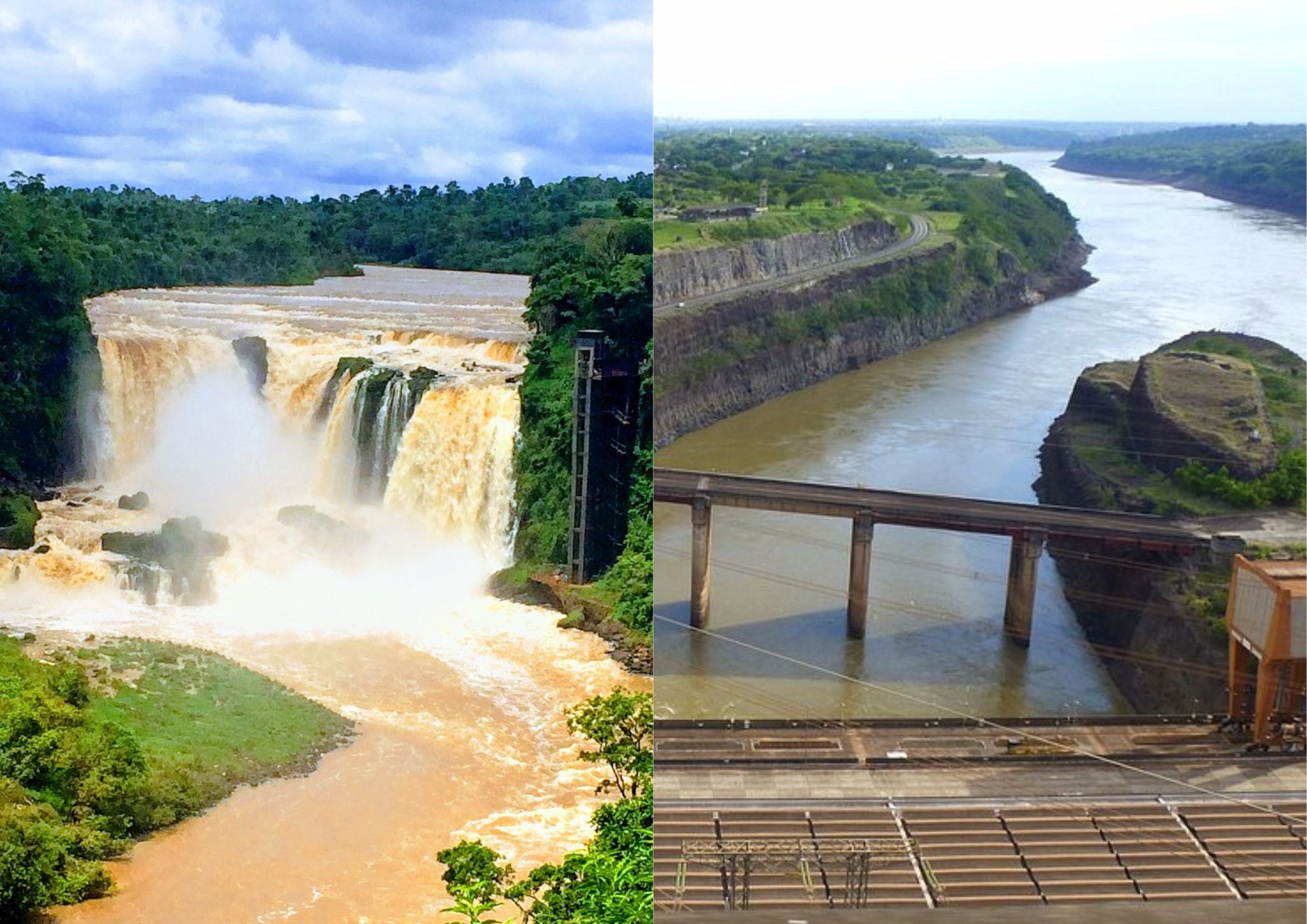Salto Monday + Itaipu lado Paraguai